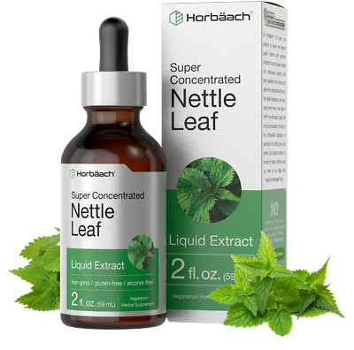  Nettle Leaf Liquid Extract | 2 fl oz | Alcohol Free | Vegetarian | by Horbaach