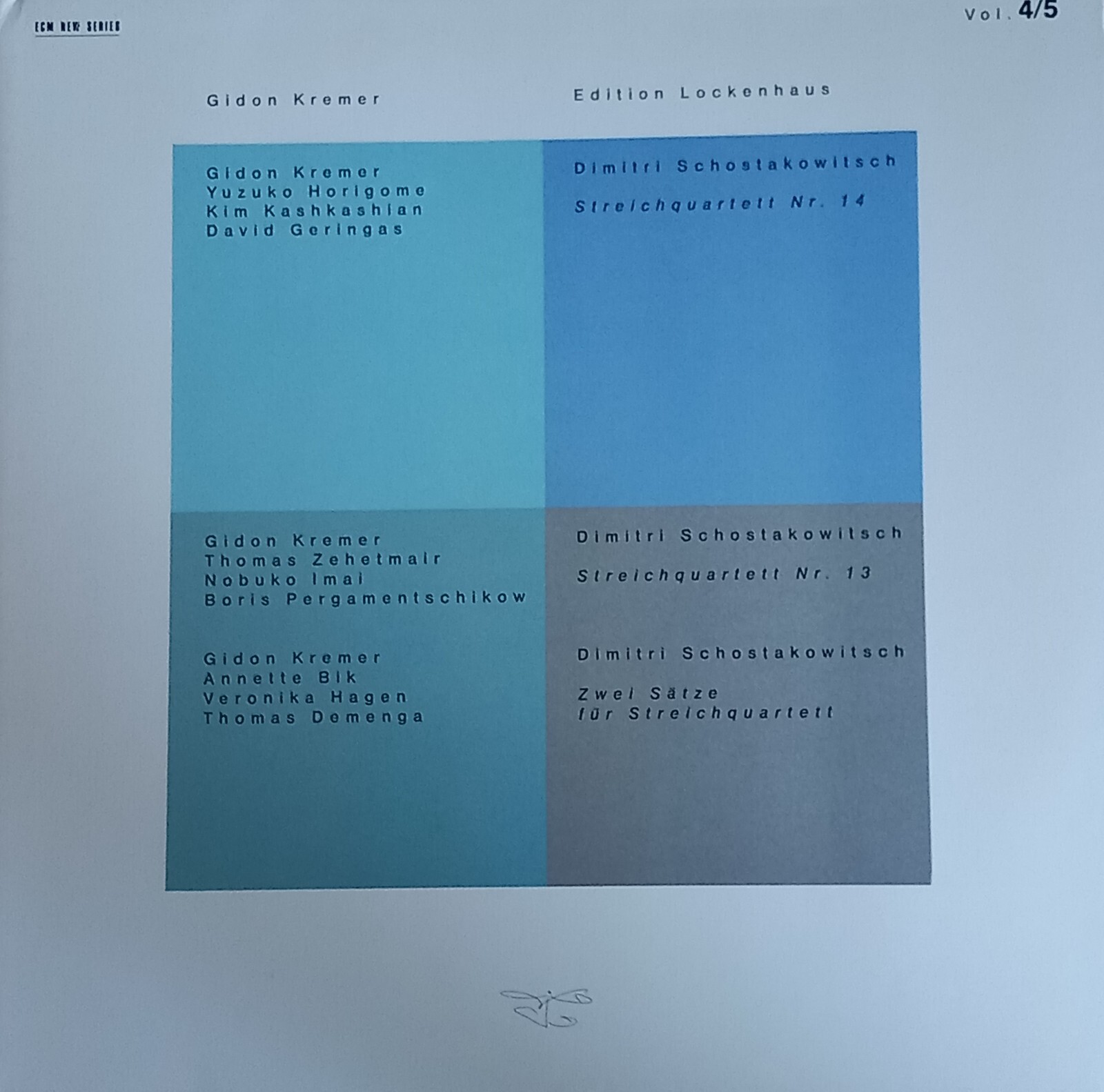 Gidon Kremer Edition Lockenhaus 独ECM 5LP Edition Lockenhaus - ECM Records