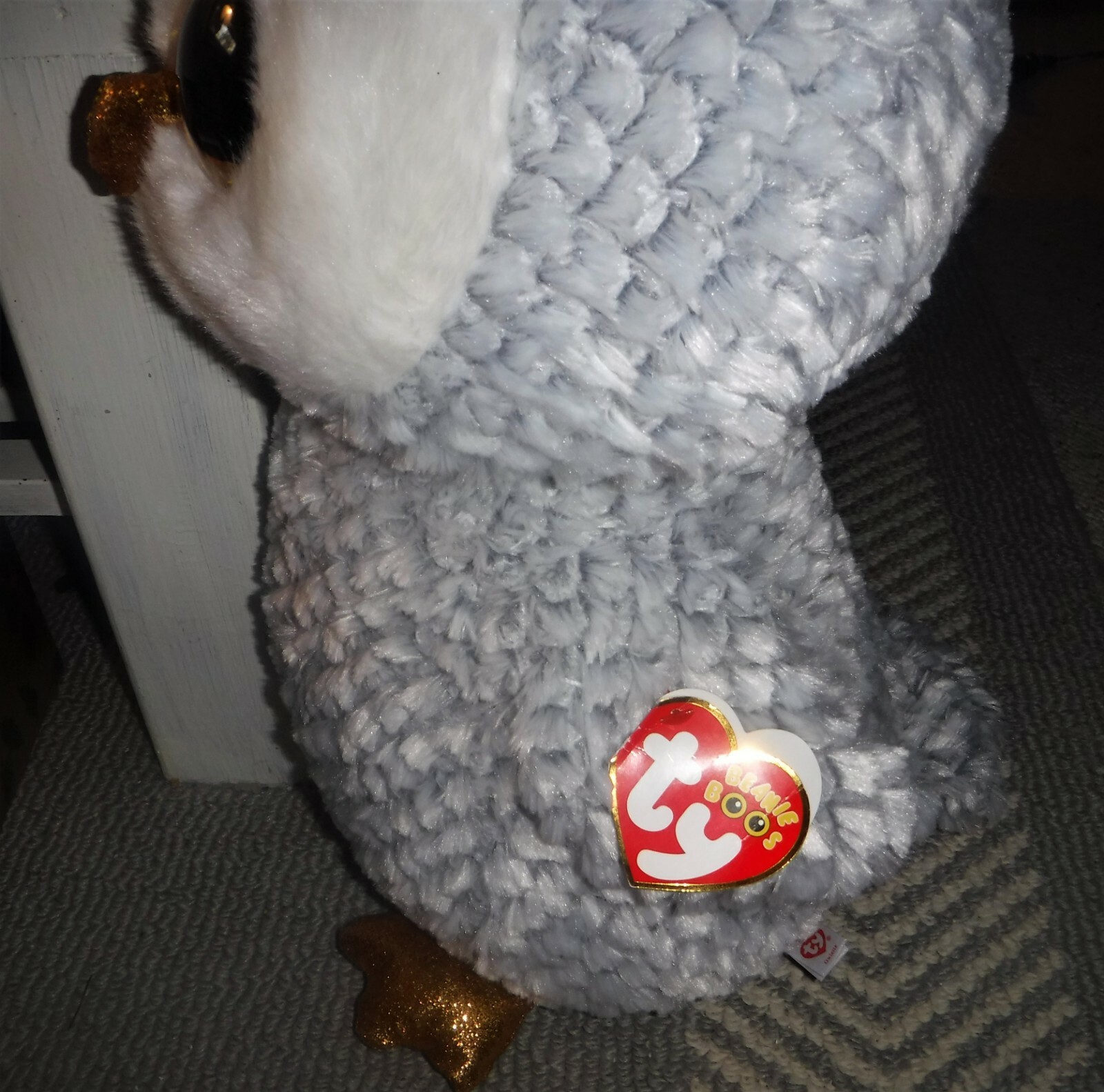 TY Beanie Boo LARGE 20 inch Owlette with Original Hangtags Plush Owl LOVELY