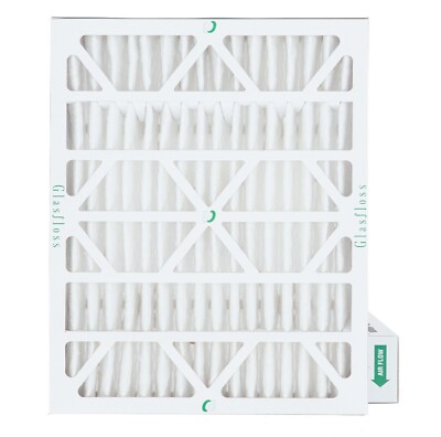 20x25x4 MERV 13 Pleated Air Filters by Glasfloss.  2 Pack (Actual Depth: 3-3/4'')