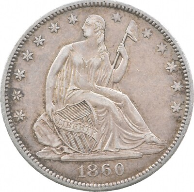 コレクション 1860 Seated Liberty Half Dollar 1860-O Seated Liberty Half Dollar *5533 | eBay