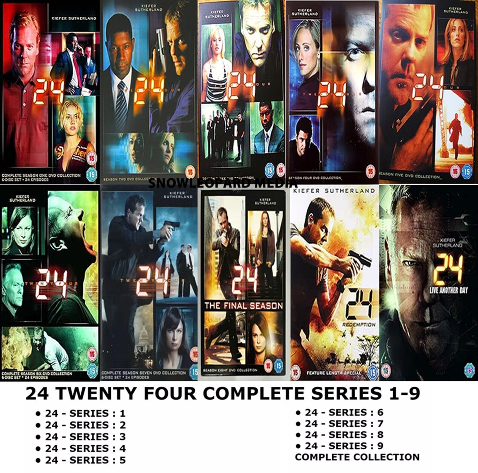 24 TWENTY FOUR 1-9 COMPLETE SERIES 1 2 3 4 5 6 7 8 9 LIVE ANOTHER DAY UK R2 DVD | eBay 24 TWENTY FOUR 1-9 COMPLETE SERIES 1 2 3 4 5 6 7 8 9 LIVE ANOTHER DAY UK R2 DVD | eBay
