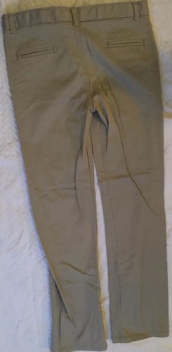 Chaps Approved Schoolwear Boys size 18 R Cotton Khaki Chino Pant Adj Waist