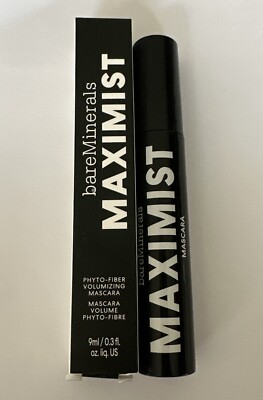 bareMinerals MAXIMIST Phyto-Fiber Volumizing Mascara in Maximum Black 9ml