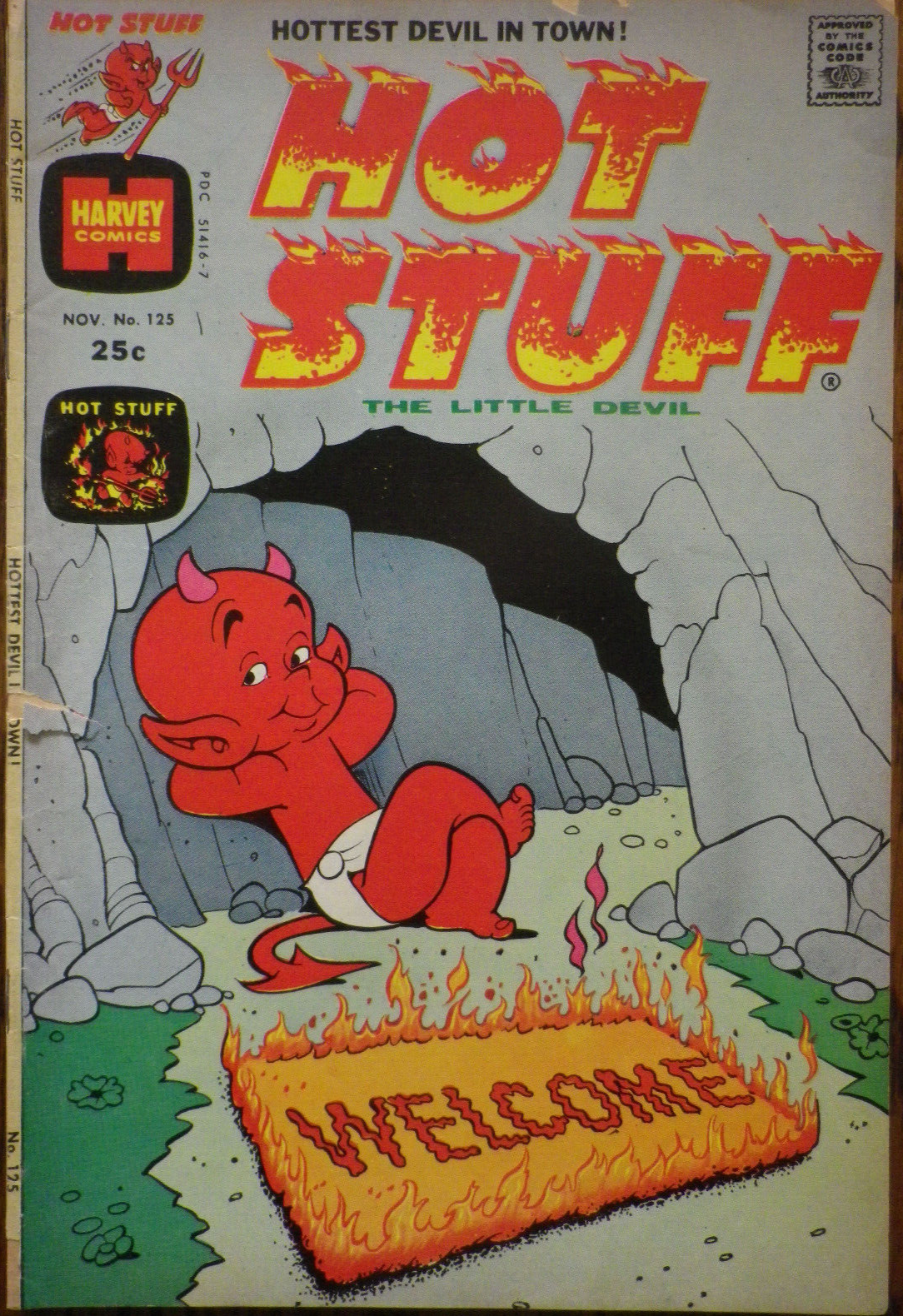 Hot Stuff The Little Devil #125 - Nov 1974 - Harvey Comics Hot Stuff The Little Devil #125 - Nov 1974 - Harvey Comics