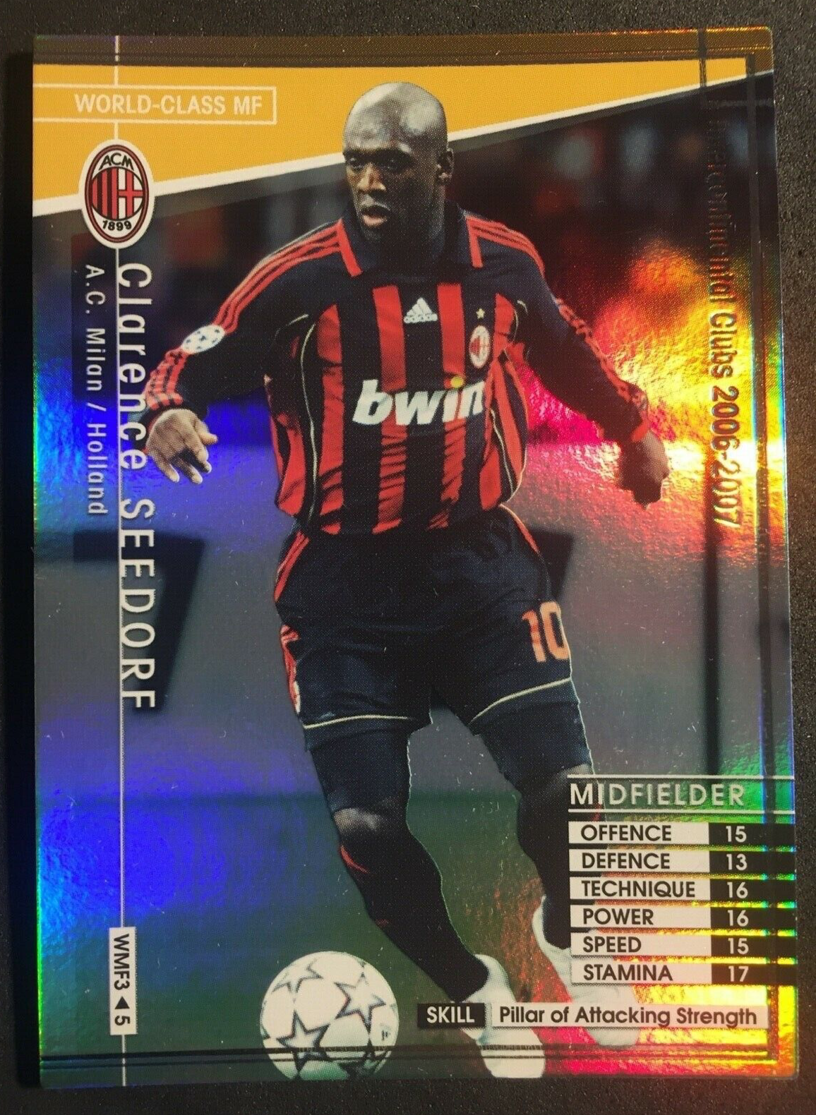 2006-07 Panini WCCF World Class MF Clarence Seedorf AC Milan