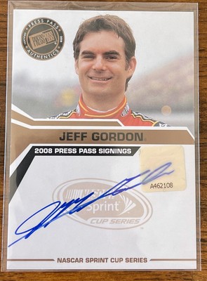 Trading Cards Jeff Gordon Signed Trainers4me