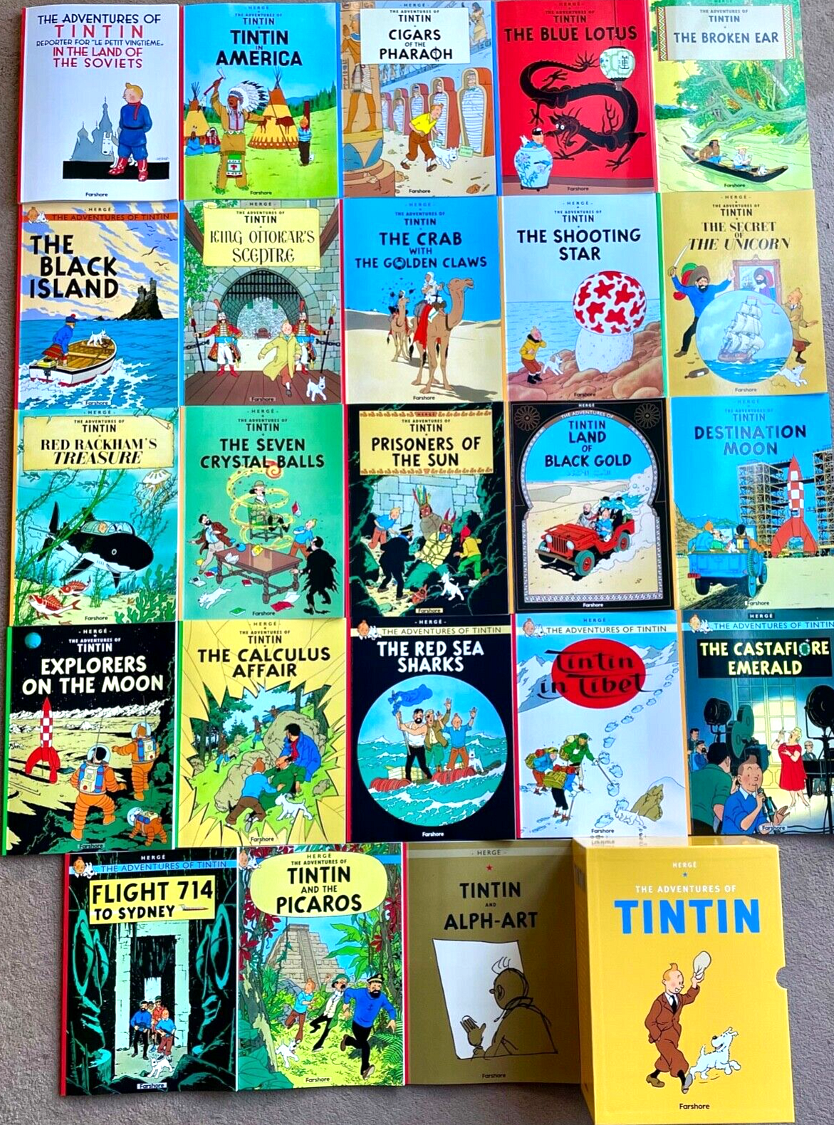 The Adventures of Tintin 全巻セット　23冊　洋書　多読 The Adventures of Tintin 全巻セット 23冊 洋書 多読