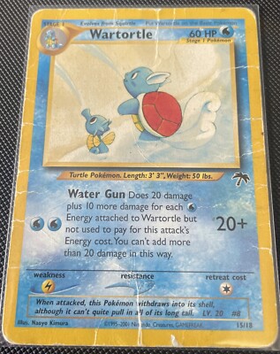 Pokemon Card - Wartortle Southern Islands 15/18 Promo
