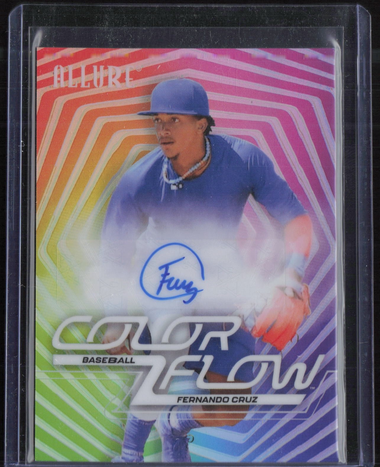 2025 Upper Deck Allure SE Color Flow Full Rainbow Fernando Cruz Auto Autograph