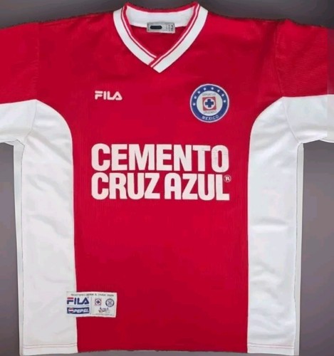 Cruz Azul Men's Soccer Jersey Cemento Cruz Azul Size Fila