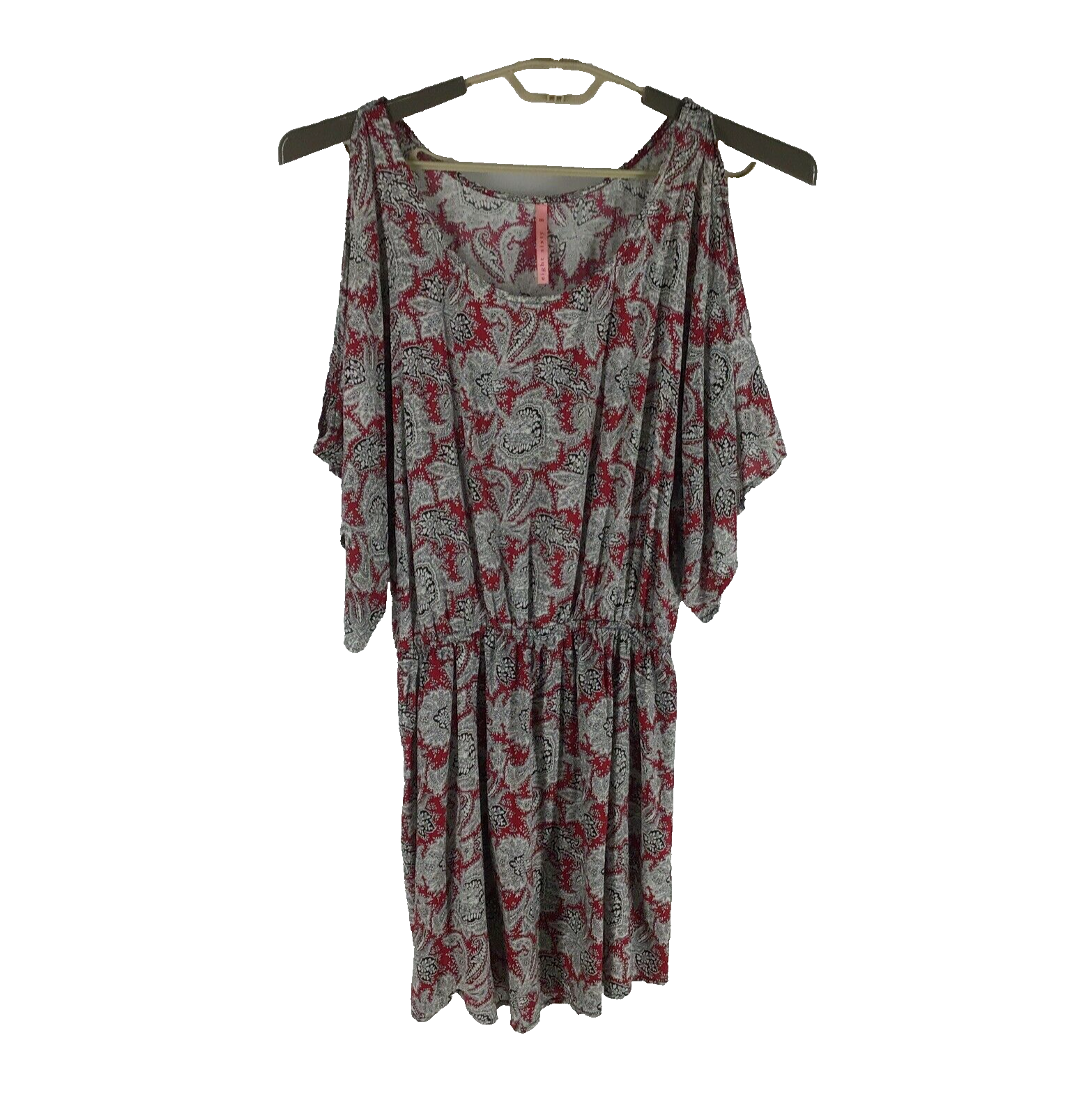 Cold Shoulder Dress M, Eight Sixty Multicolor Paisley Casual Summer Dress