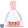 Dust pan Broom Brush Dustpan - Small Broom and Dustpan Set,Mini Broom and Dust pan,Small Dustpan and Brush Set for Home Cleaning, Sofa, Desk, Guinea Pig Cage, Cat Litter etc.(Pink)