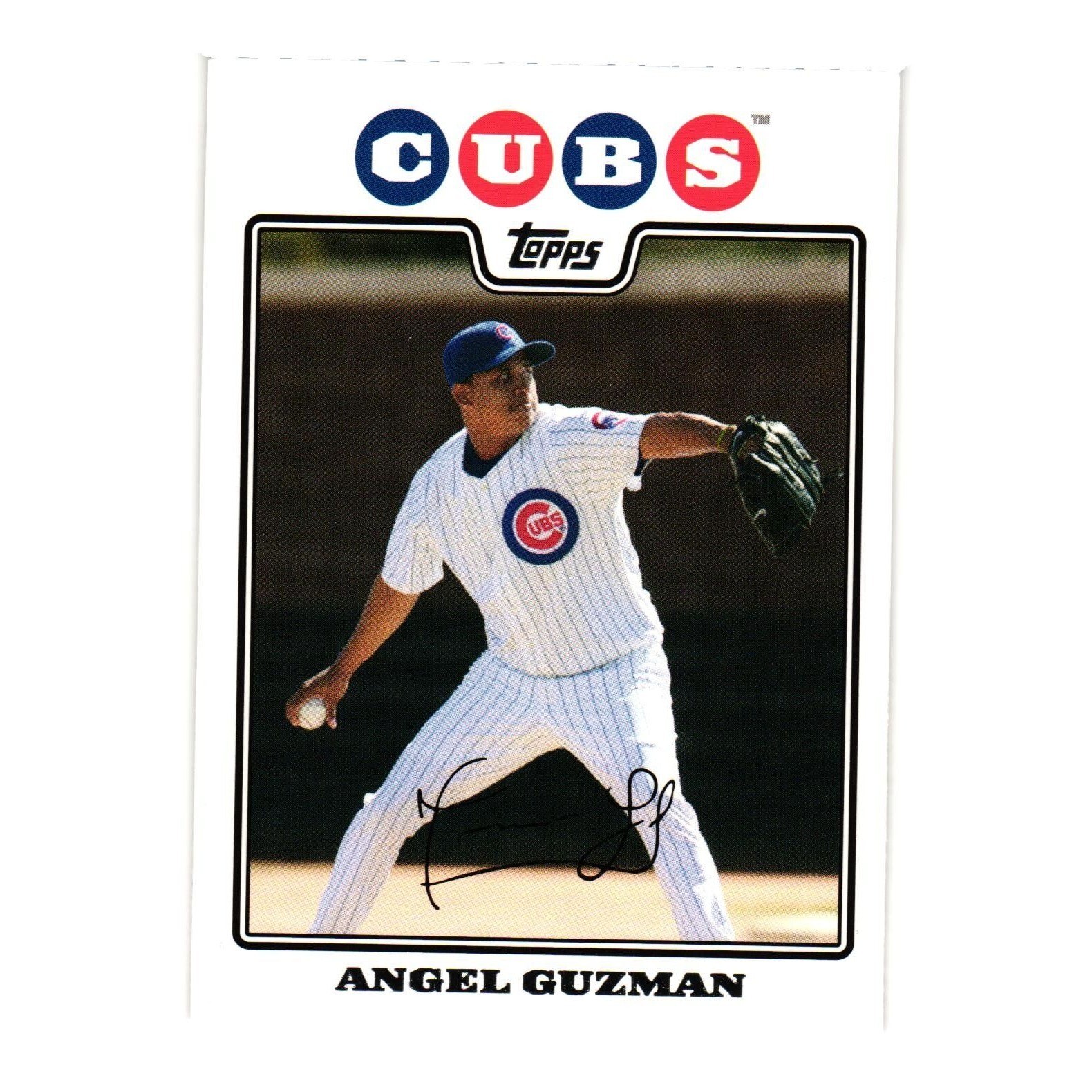 topps 2008 2009 メジャーリーグ　野球　カード 2008 Topps Baseball Collector Card Angel Guzman 77 Chicago