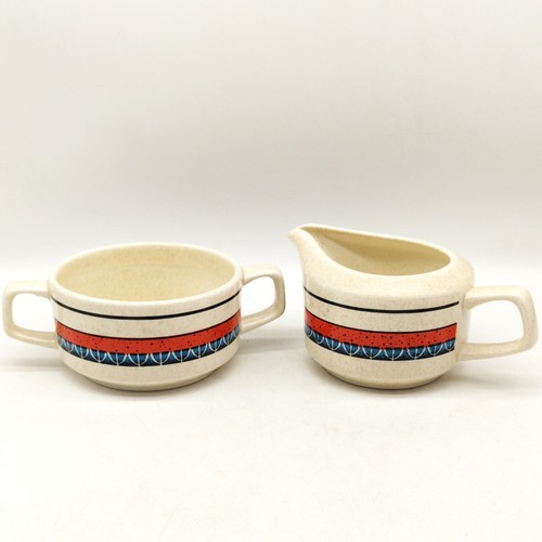 Lenox Temper-Ware VTG 1980s Staccato Sugar Bowl & Creamer Set