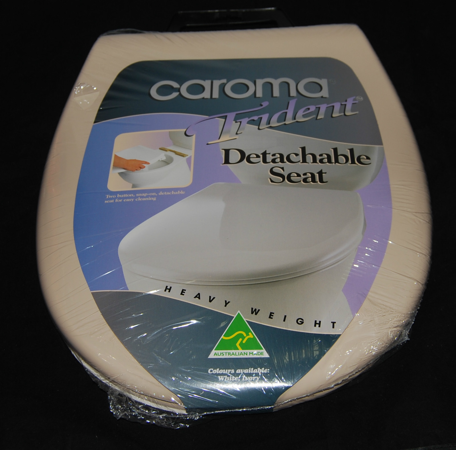 Caroma Trident Detachable Toilet Seat Medium Weight Ivory 9311440199966
