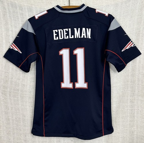 New England Patriots Edelman ユニフォーム 11番 Julian Edelman New England Patriots #11 Boy's Large Nike On