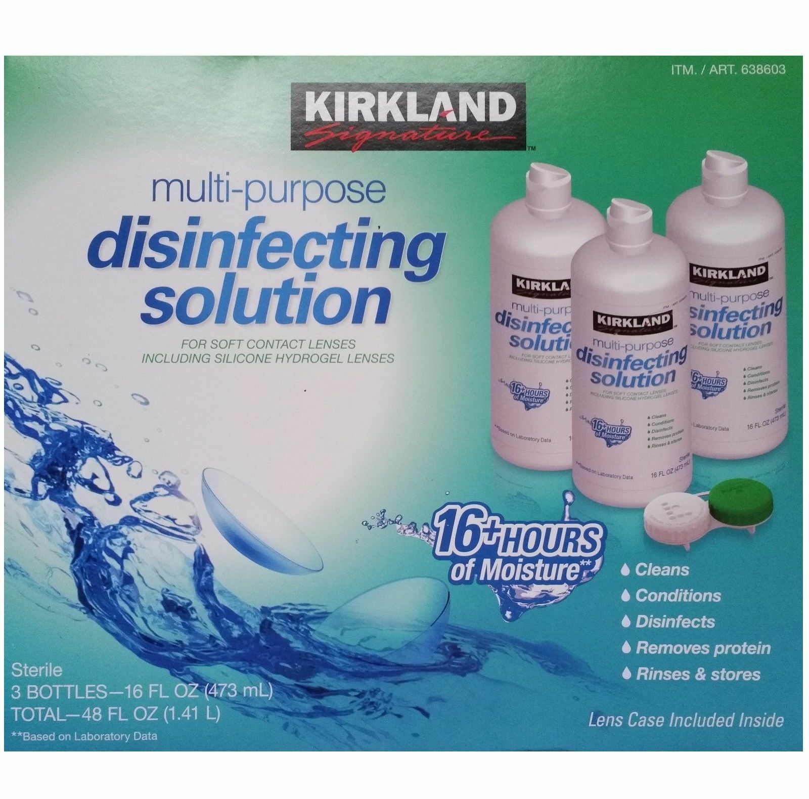 Kirkland Signature Contact Lens Solution Lensesco
