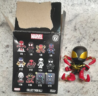 Marvel Spider-Man Funko Mystery Minis 1/36 Miles Morales Iron Spider Figure