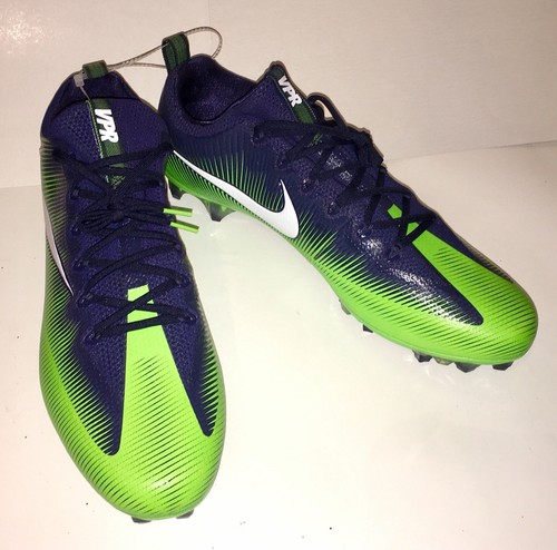 Nike Vapor Untouchable Pro PF Football Cleats Green/Blue Size 16 839924-329 NEW!