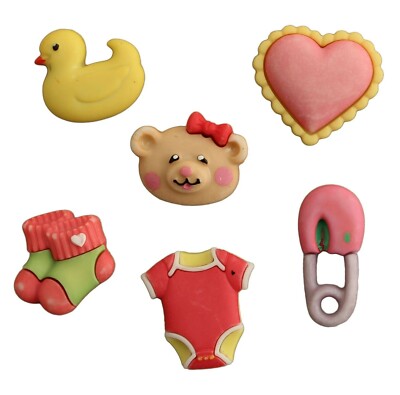 Sweet Baby Girl BH100 - Baby Items Buttons Galore - Craft Sewing Scrap
