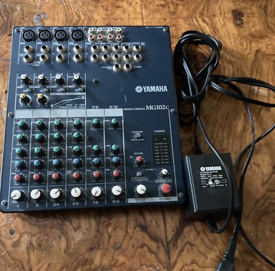 Yamaha MG102c 10 Channel Analog Mixing Console With AC Adapter