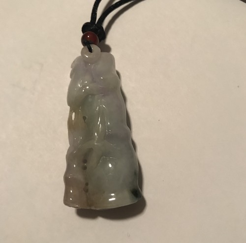 Certified- 27.60 Gram Untreated Jadeite Pendant-  [Grade A] Emerald Jade