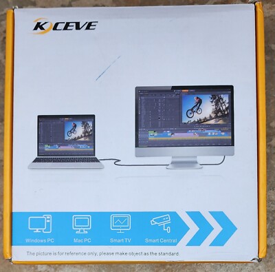 KCEVE KVM Switch 8K@60Hz HDMI+2 Displayport  3 Monitors 2 Computers 4K@144Hz