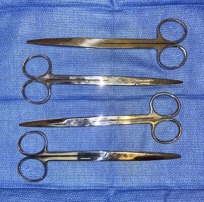 Centurion Straight Mayo Scissors-lot of 4-7''