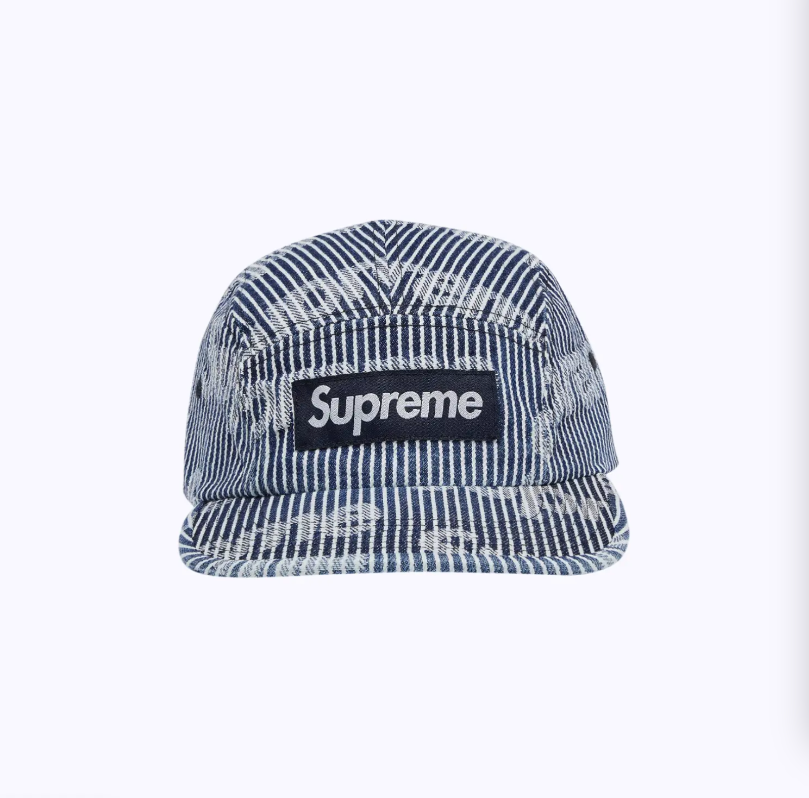 帽子 supreme DENIM CAMP CAP STRIPE Supreme Denim Stripe Camp Cap - Blue - NEW | eBay