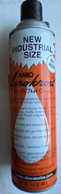 Kano Aerokroil Penetrating Oil, Industrial Size, 16.5 oz. Aerosol, AEROKROILIND