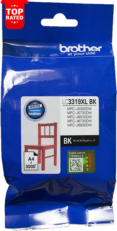 High-Yield Black Ink Cartridge LC3319XLBK Compatible MFC-J Series 3000 Pages