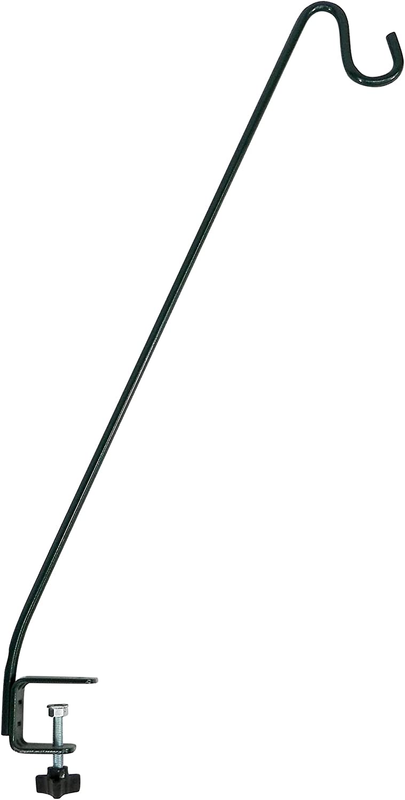 13-Inch Clamp-On Deck Hook, Steel, Bird Feeders, Plants, and