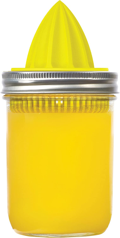 Juicer Lid for Wide Mouth Mason Yellow