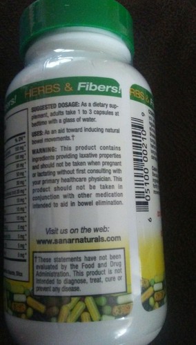 Sanar Naturals Colon Cleanser 2002 Detox and Natural Laxatives 90 Capsules