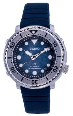 Pre-owned Seiko Prospex Save The Ocean Diver Silicon Automatic Srph77k1 200m Mens Watch