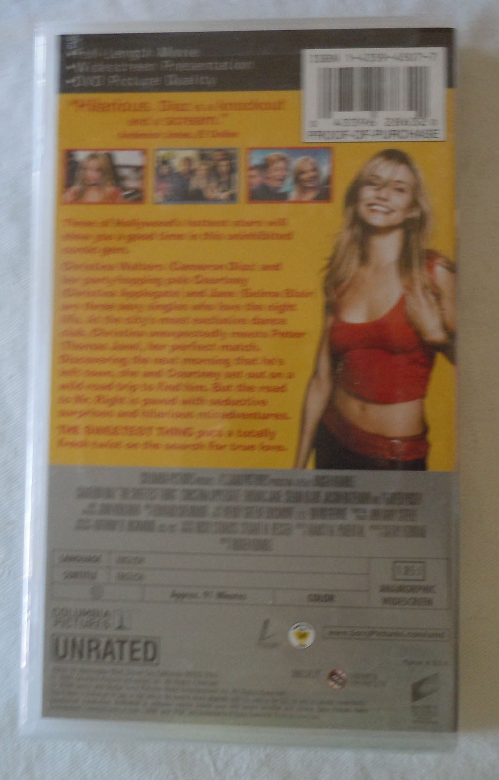 PSP The Sweetest Thing (UMD, 2009) Video Movie NEW SEALED Ciaz Applegate Blair