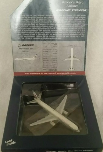 Gemini Jets 1:400 Scale America West Airlines  Boeing 757-200 GJAWE930