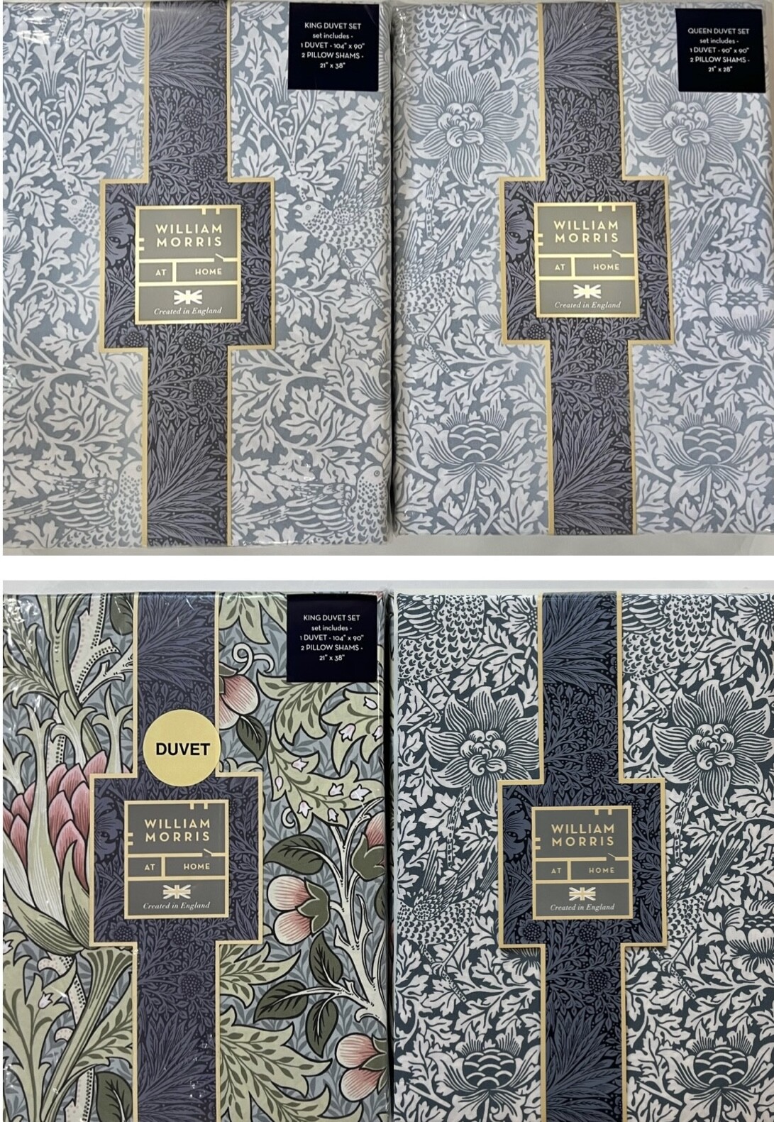 hoisum　Birdブランケット　WilliamMorris　BLUE Birdブランケット_WilliamMorris🄬 – HOiSUM MART