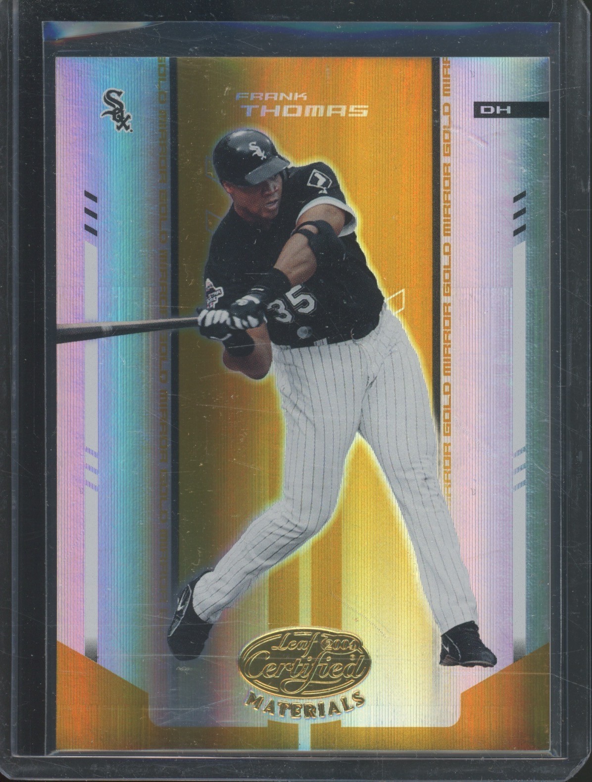 2004 Leaf Certified Materials Mirror Gold #62 Frank Thomas 17/25