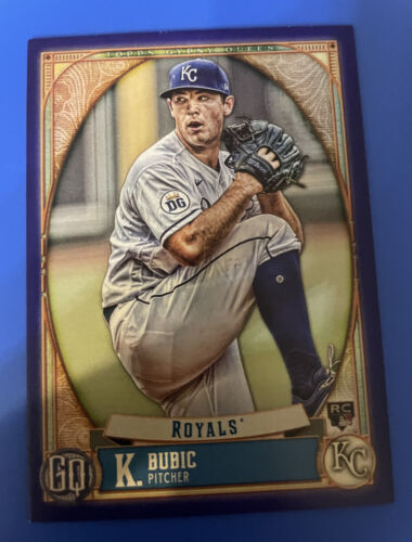 2021 Topps Gypsy Queen Indigo /250 Kris Bubic Card #88 Rookie RC K C Royals. rookie card picture