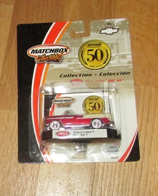 2001 Matchbox 50th Anniversary 1955 Chevrolet Bel Air RR tires