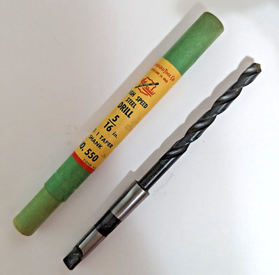 5/16'' TAPER SHANK DRILL HSS MORSE #1 [STANDARD TOOL] 5/16 .3125 (QTY:1) USA NOS