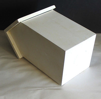 White with green ivy Bird House Yard Patio Garden composite wood shabby FREE SH