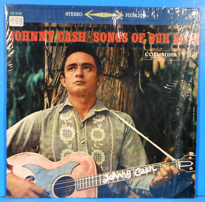 JOHNNY CASH SONGS OF OUR SOIL LP  1959 RE '63 SHRINK NICE CONDITION! VG/VG++!!B
