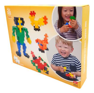 Plus Plus Big Basic Bausteine – 100 Teile, Für Kinder Ab 2 Jahre, Kreatives Konstruktionsspielzeug, Dänisches Design