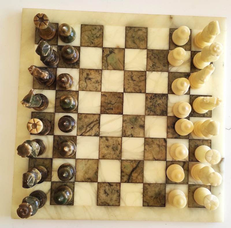 Jeu D'éChecs Ancien Et Complet  De Volterra Travail Italien Vers 1970 Ref: Fj 20