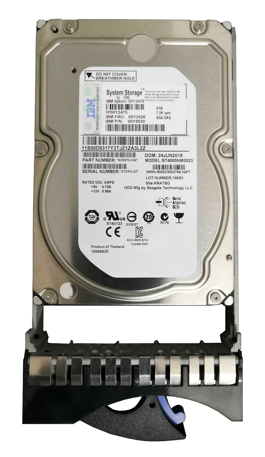 ④Seagate ST4000VX000 4TB 2 台セット 合計8TB Seagate Constellation ES.3 ST4000NM0023 / Dell 529FG 4TB 7.2