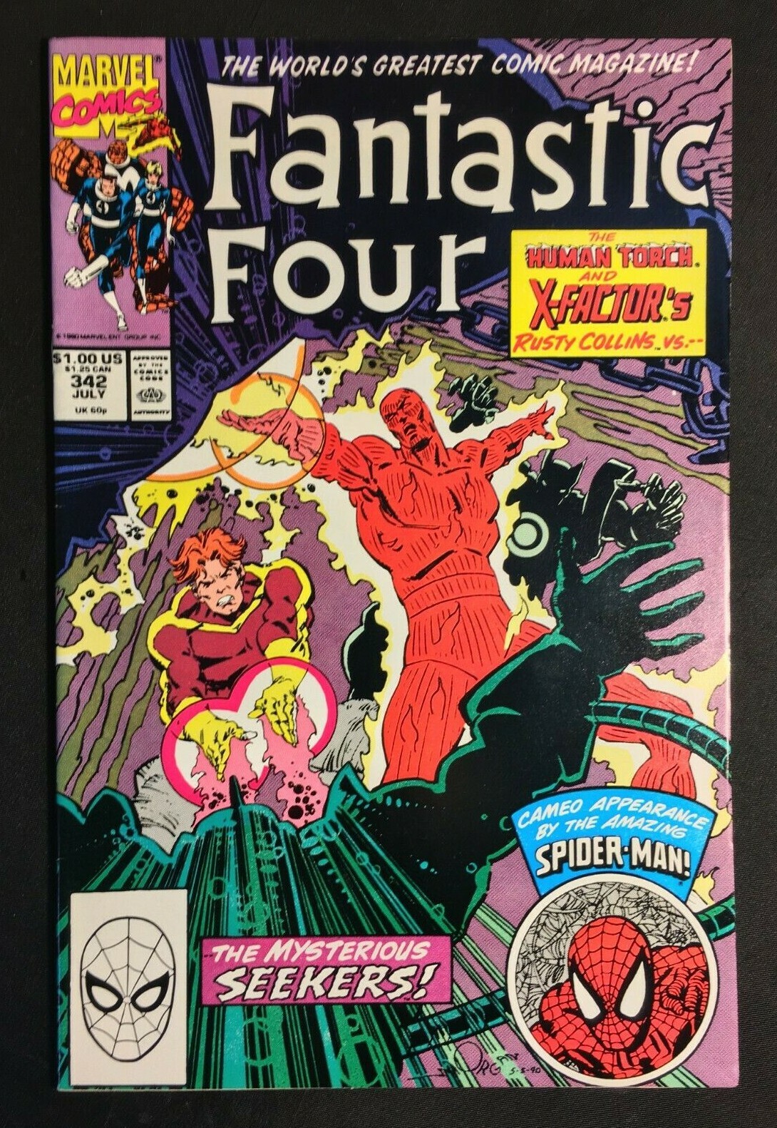 FANTASTIC FOUR 342 KEY CAMEO SPIDER MAN V 1 MS MARVEL X