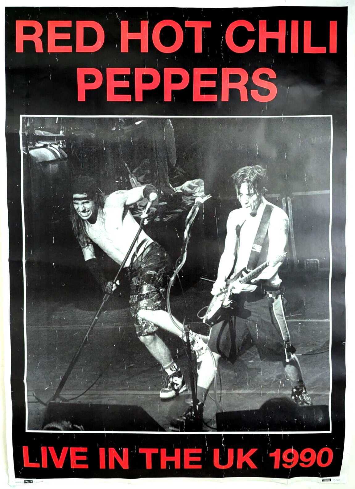 レッドホットチリペッパーズ BLACK VINTAGE Poster Vintage レッド